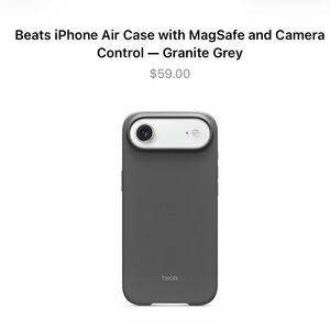 BEATS IPHONE AIR CASE GREY